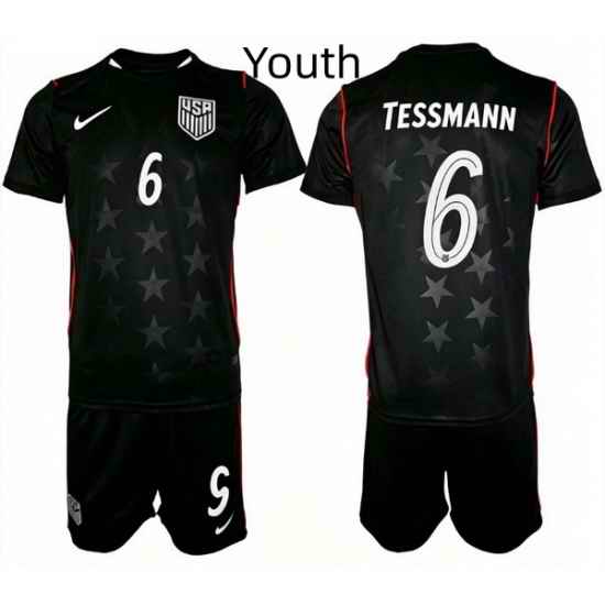 USA FIFA World Cup 2026 Navy Blue Soccer Jersey Tanner Tessmann #6